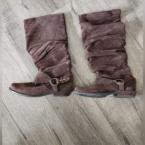 Franco Sarto Leather Brown Boots Women Shoe size 8
